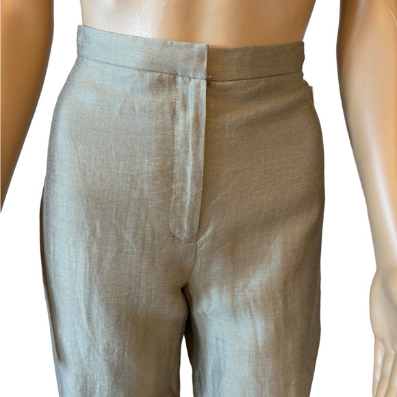 Jon by Teri Jon Subtle Gold Metallic Pants Size 2 - Picture 6 of 7